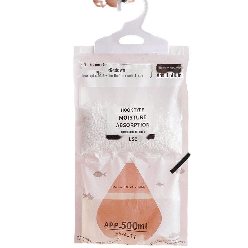 Wisząca torba odwilżająca do szafy - Pochłaniacz wilgoci, środek osuszający przeciw pleśni
