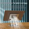 Rotatable Metal Tablet Stand for iPad - Height Adjustable with Cooling Feature