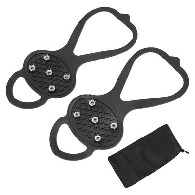1 Pairset Outdoor 5 Teeth Ice Claw Slip Resistance 5 Teeth Climbing Shoe Spikes