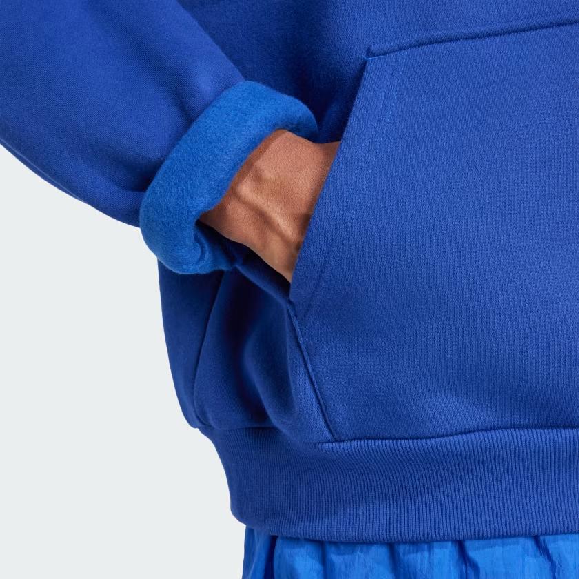 Adidas Moon Boot Hoodie Power Blue Women Streetwear IY8045