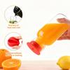 Heat Resistant Glass Water Bottle with Straw Silicone Lid Drink Cup Food Grade Juice Bottle  Bar