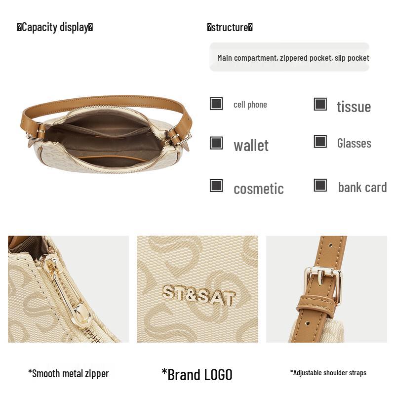 Saturday Women's Retro Crescent Crossbody Bag