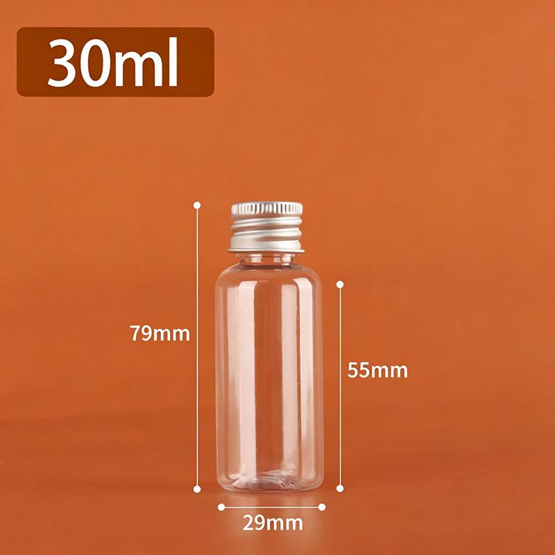 

5Ml-500Ml Plastic Bottle Aluminum Cap Transparent Empty Bottle Lotion Sample Cosmetic Dispensing Bottles For Travel A6
