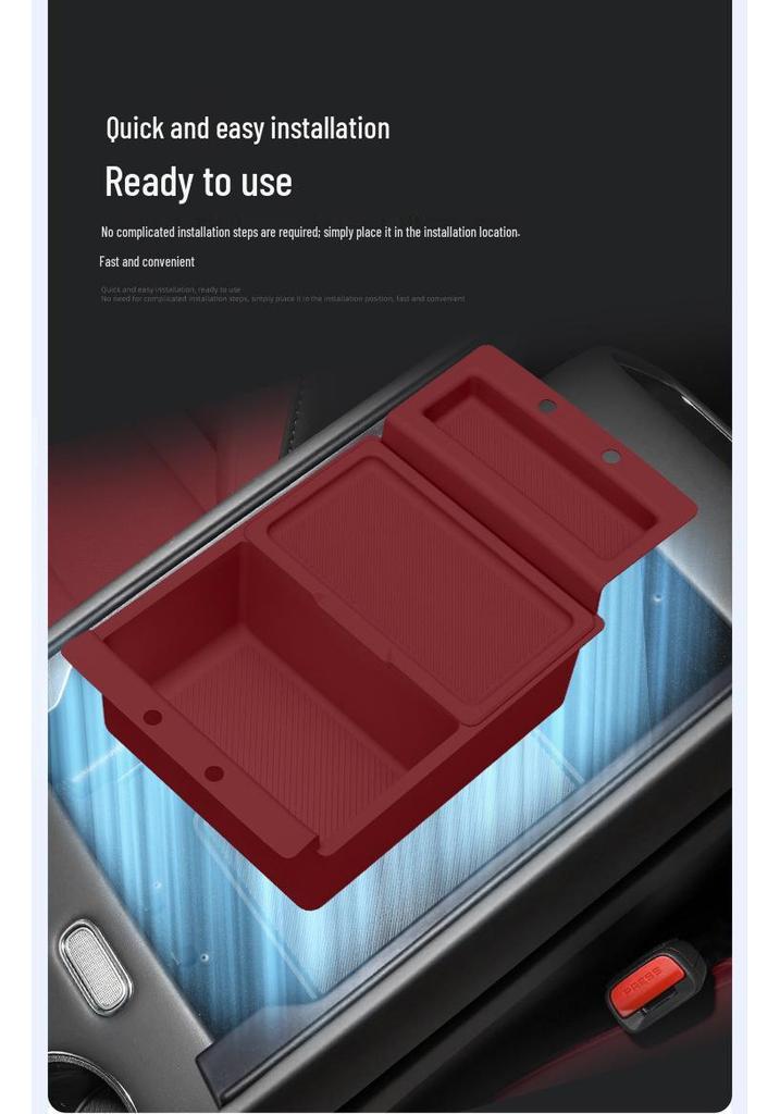 AITO M6 Armrest Silicone Pad Center Console Storage Box - Interior Accessory