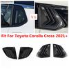 Rear Window Louver Shutter Sun Shade Side Vent Panel Decoration Cover Trim Accessories For Toyota Corolla Cross XG10  - 2025