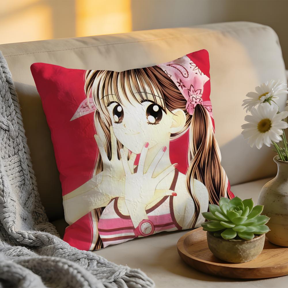 Kodomo No Omocha Anime Cushion Cover Washed Linen Soft Breathable Decorative Case For Sofa Home Pillow Cover