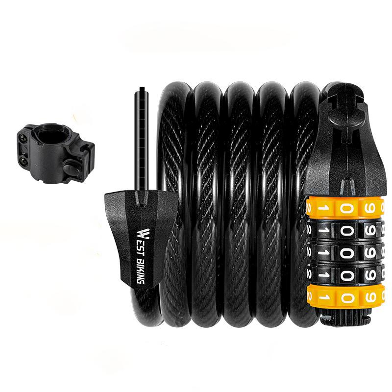 Bike Cable Lock MTB Road Bike Anti-theft Safety Password Bicycle Locks for Scooter Motorcycle Bike Accessories