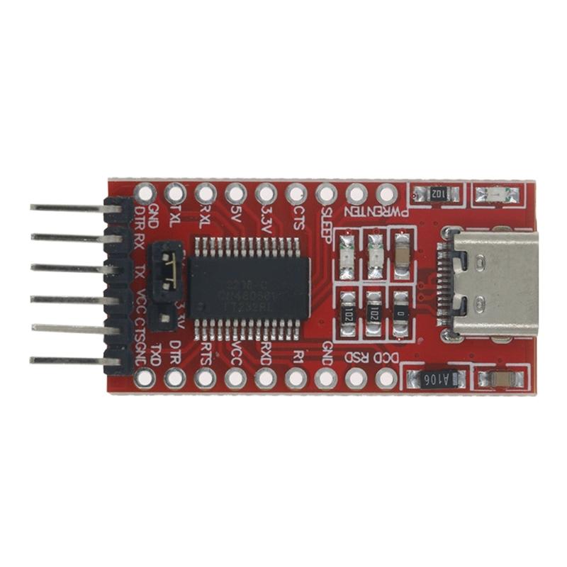 

FT232RL USB to TTL Converter with 3.3V 5V Output for Embeddedly System Development Adapter Module Board 1