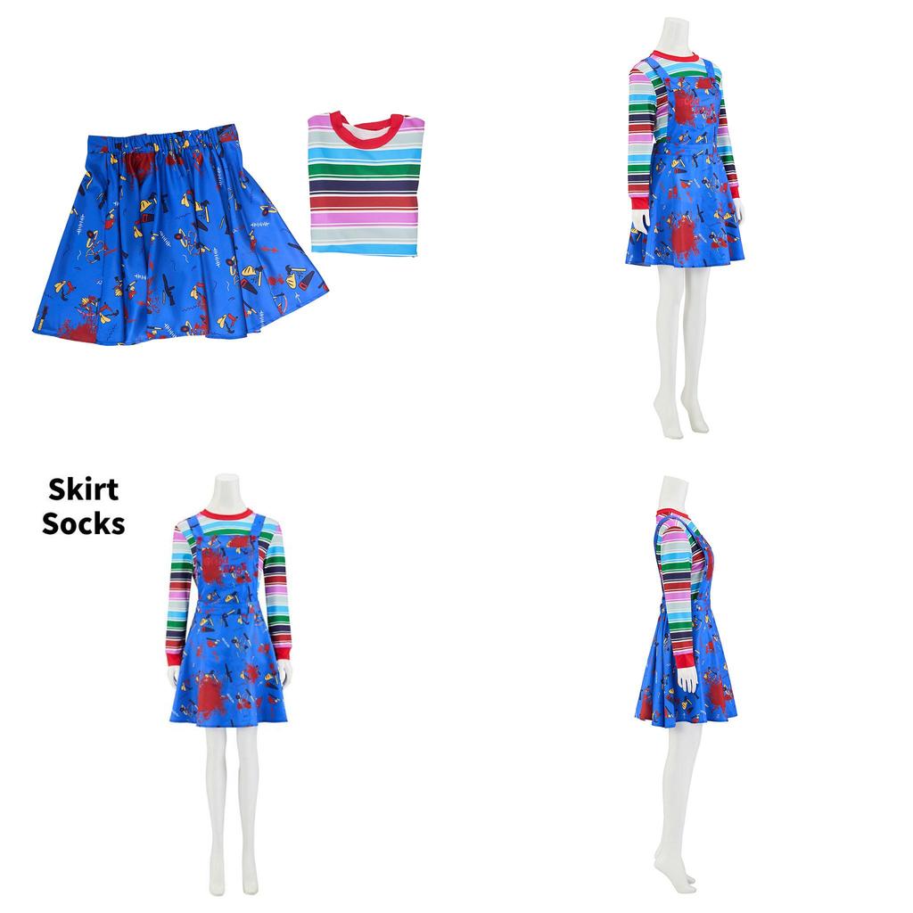 Childs Play Chucky Costume Cosplay For Halloween Party And Stage Performance