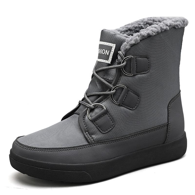 

модные зимние мужские ботинки на шнуровке удобные мужские зимние ботинки на платформе ботильоны водонепроницаемая мужская обувь рабочая обувь 36 серый