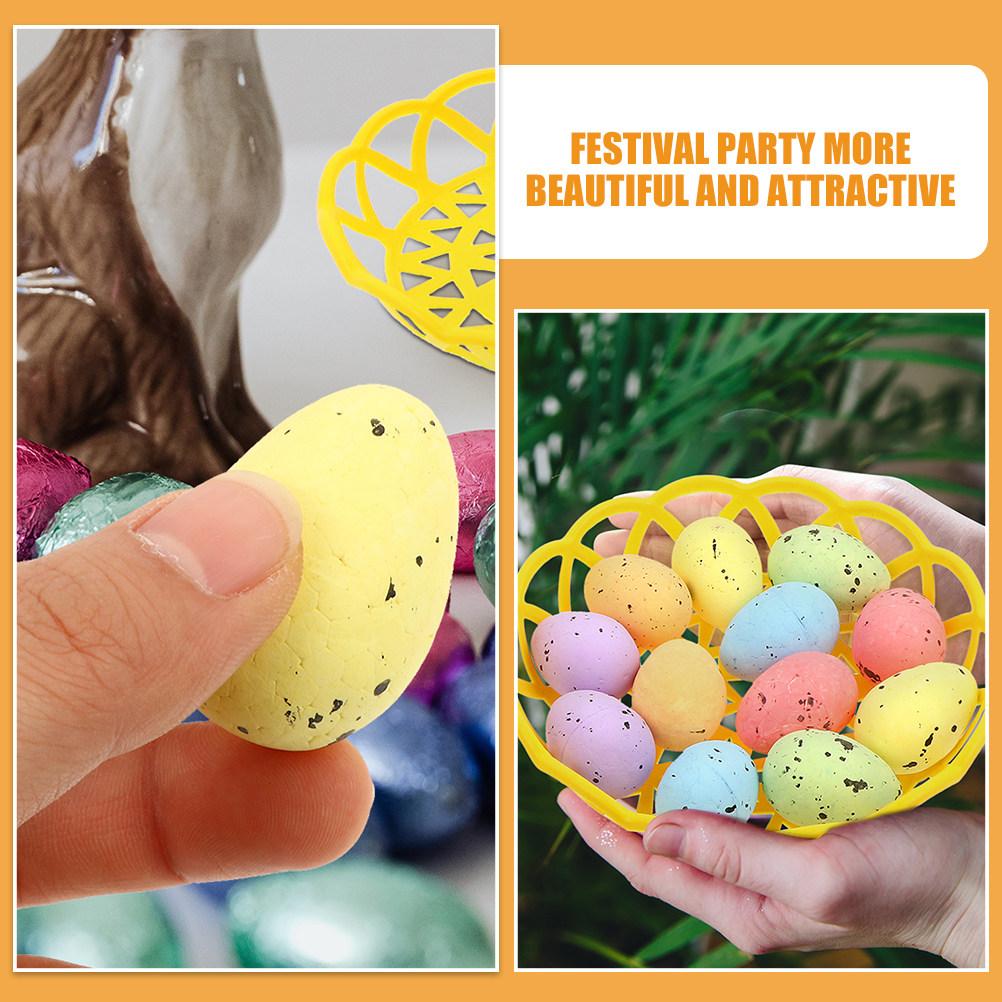 1Set Easter Egg Decor Foam Bamboo Lightweight Reusable Festival Party Photo Prop Room Office Bedroom Decoration DIY Easter Scene