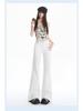 M1 Spicy American Mid-Low Waist Wide Leg Bell Bottom Jeans for Women