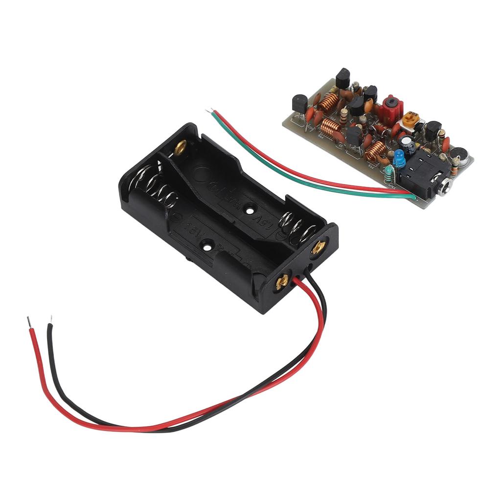 FM Transmitter Board Kit Adjustable Volume Wireless Microphone Transmitter Module Kit for DIY Campus