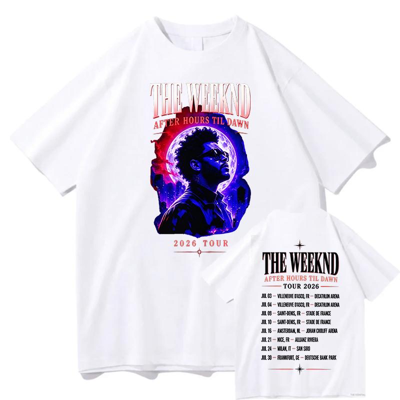 The Weeknd After Hours Til Dawn Merch T Shirt Unisex Unisex Casual Short Sleeve Tee Shirt Unisex Fashion Aesthetic Trend Y2K Tshirt