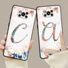 Blumenmuster Blatt Buchstaben Kunst für Xiaomi Poco X3 Nfc X4pro X5 M3 für Mi 12 13 11 10 10t 8 Note10 Lite 11ultra 11t Pro F1 Abdeckung