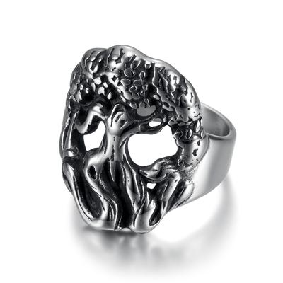 S925 Silver Ring Tree Shape Life Cycle Related Personalized Ring