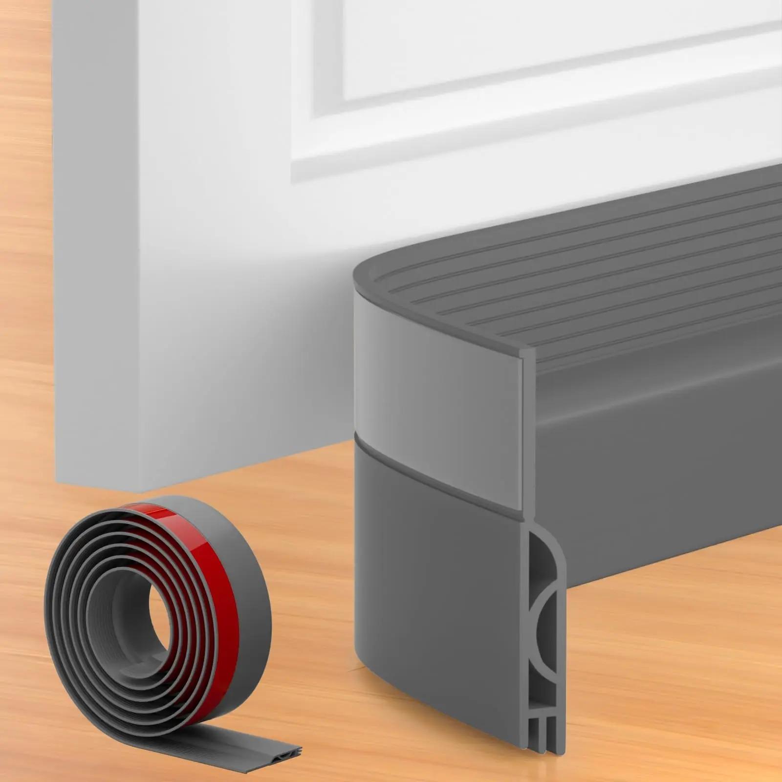 

1/2pcs 1m Door Draft Stopper Sweep Under Door Gap Filler Seal Strip Soundproof Insulation Weather Stripping for Heating a 1m сірий колір