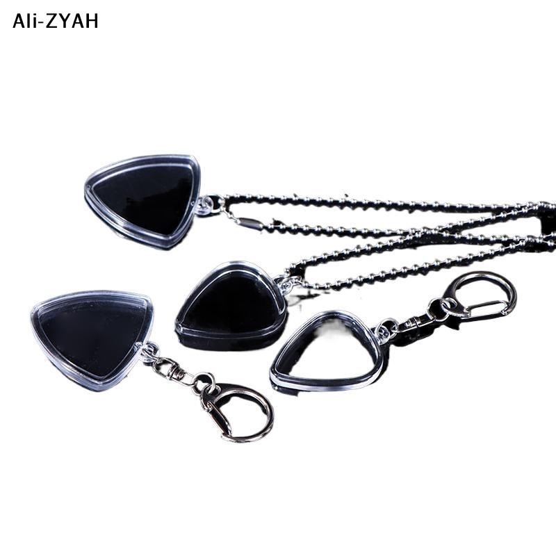 Guitarists Storage Guitar Pick Collection Box Clear Holder Keyring Bag Heart Shaped Picks Size Case Musical Accessories