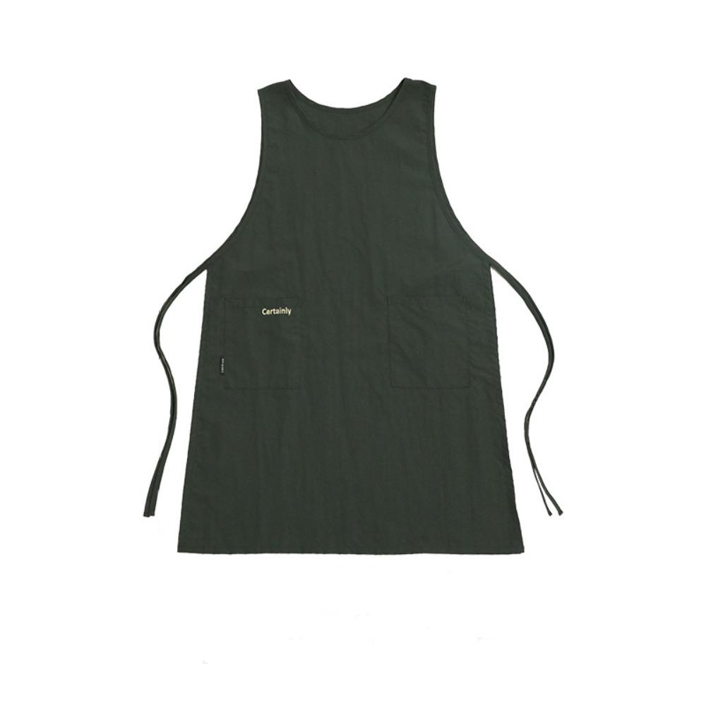 Fashion Japanese Style Long Vest Anti-dirty Waterproof Kitchen Aprons Multipurpose Nail Salon Beauty Apron