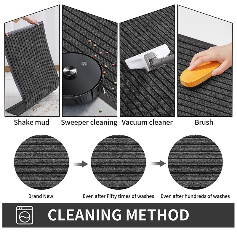 Thickened Entrance Door Floor Mat At The Gate, Household Outdoor Non-Slip Entry Carpet, Dirt-Resistant Door Mat, Stepping Foot Mat