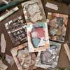15Sheets Antique Paper Sticker Decorative Scrapbooking Sticker For Notebook Journals Card Making Craft Embellishments