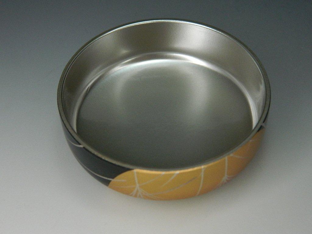 Tea Ceremony Utensils, Silver-ground Medium-sized Tea Caddy, Musashino Makie