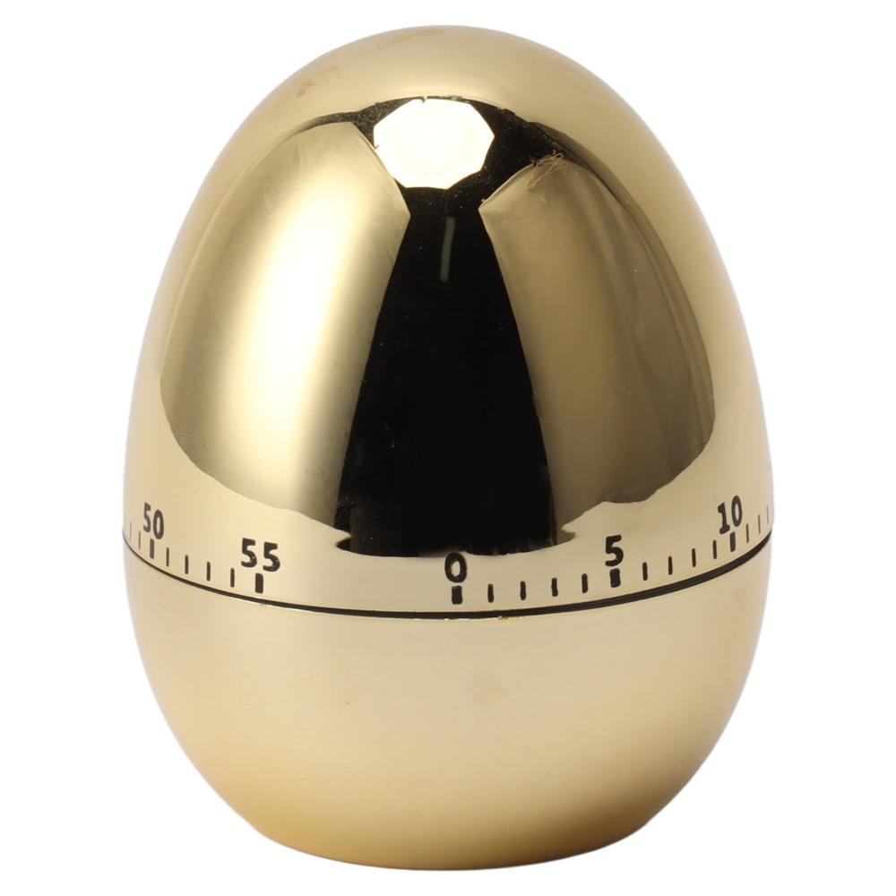 Egg Model Mechanical Timer ABS Rotating Alarm Cooking Alarm Clock 60 Minutes Round Shape Kitchen Countdown Timer Kitchen Cooking