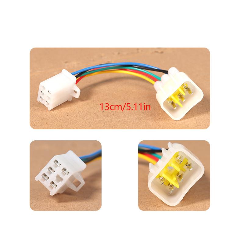 

Проводка удлинителя Холла Инструмент для электровелосипеда 5-контактный штекерный гнездовой водонепроницаемый штекер для преобразования Холла Вставной адаптер Холла для двигателя Инструменты для электровелосипеда 13cm