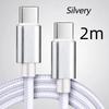 66W 5A Nylon 1/2/3Meters Usb C To Type C Fast Charging Cable For Mosr Mobile Phone Charging Cable