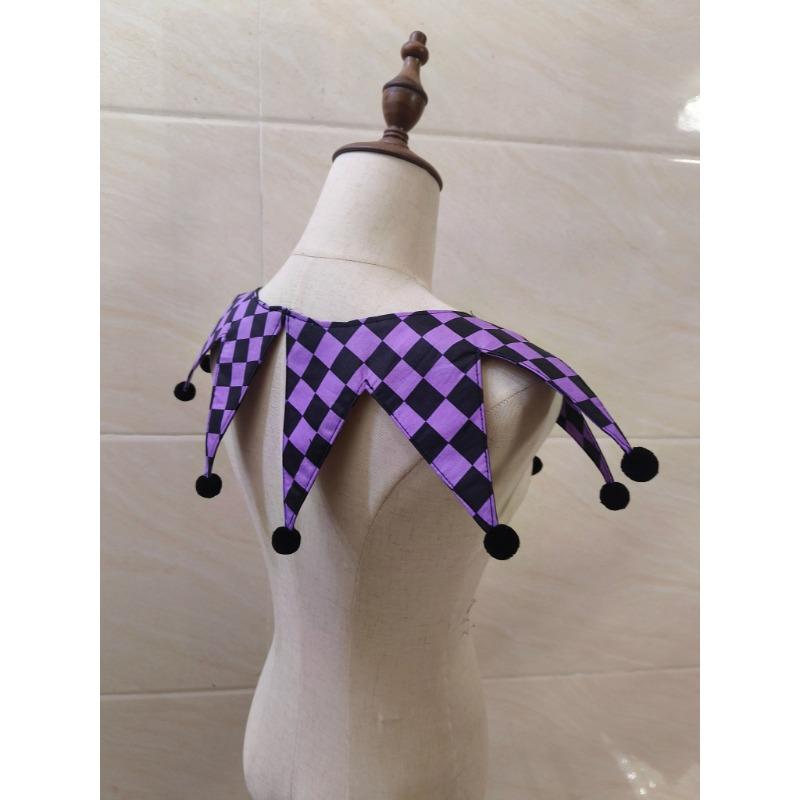 Customized fake collar clown Neck Ties Cosplay collar for woman detachable Fake collars Bow tie cosplay accessories