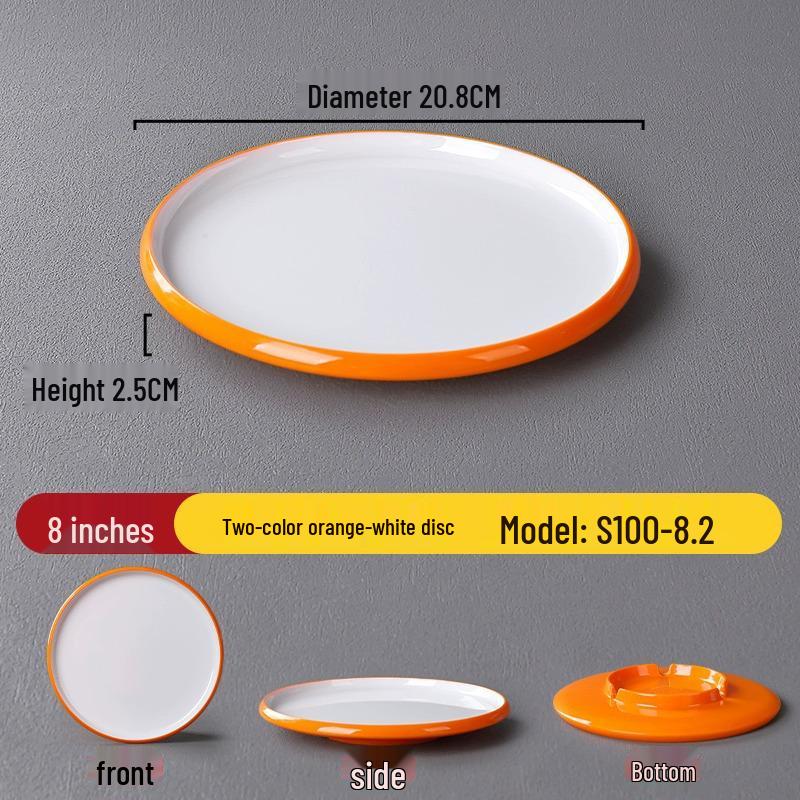 Melamine Nordic Style Cold Dish & Stir-fry Plate for Restaurants and Hotels