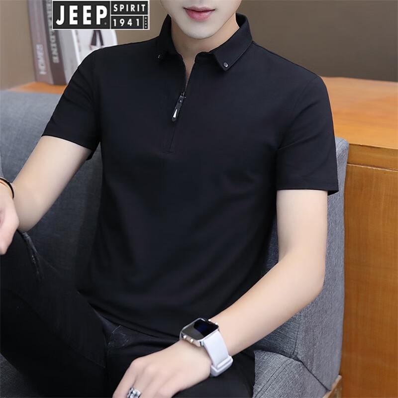 

JEEP SPIRIT Men s Short Sleeve Polo T-shirt L
