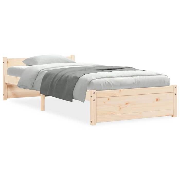 VidaXL Bed Frames Solid Wood 75x190 Cm Small Single 815004