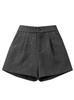 Women's High-Waisted Sequin Tweed Shorts - Autumn/Winter Korean Style A-Line Wide-Leg Pants