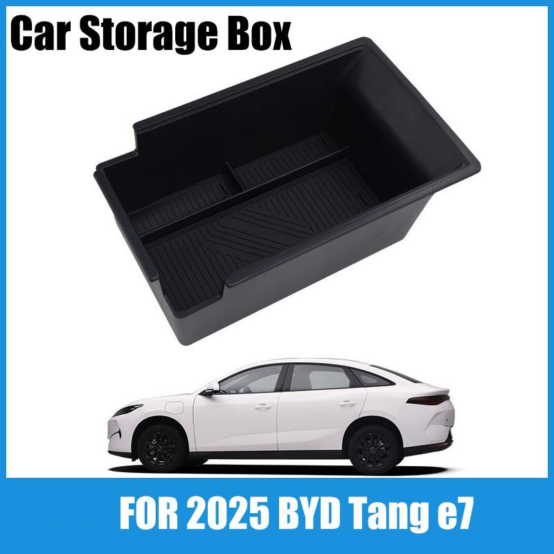 Suitable for 2026 BYD Tang e7 central control armrest box storage box to store car supplies special car