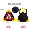 Solar-Powered LED Tripod Emergency Warning Light for Cars