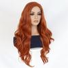 Synthetic Red Long Hair Scarlet Witch Wanda Maximoff Cosplay Wigs for Women Middle Part Wig Curly Wavy Wig Natural Looking Party