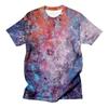 3D Printed Splash-Ink Graffiti T-Shirts Colorful Pattern T-Shirts Summer Harajuku Casual Personality Round Neck Men's T-shirts