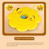 Magnetic Bee Bean Picking Game with Headband Color Cognition Kids Parents