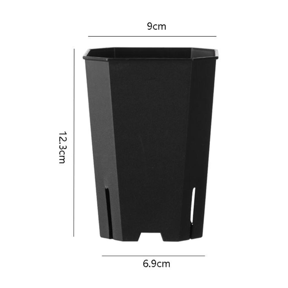 Durable DIY Planter Pot Transparent Large Capacity Round Starting Pot Anti-Deformation Plastic Orchid Nursery Container Home