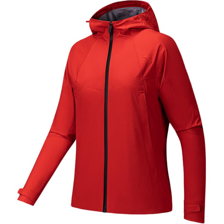 Anta Training Series Storm Armor Sports Casual Hard Shell Simple Solid Color Hooded Windproof Waterproof Water-Repellent Breathable Jacket 162537602-3