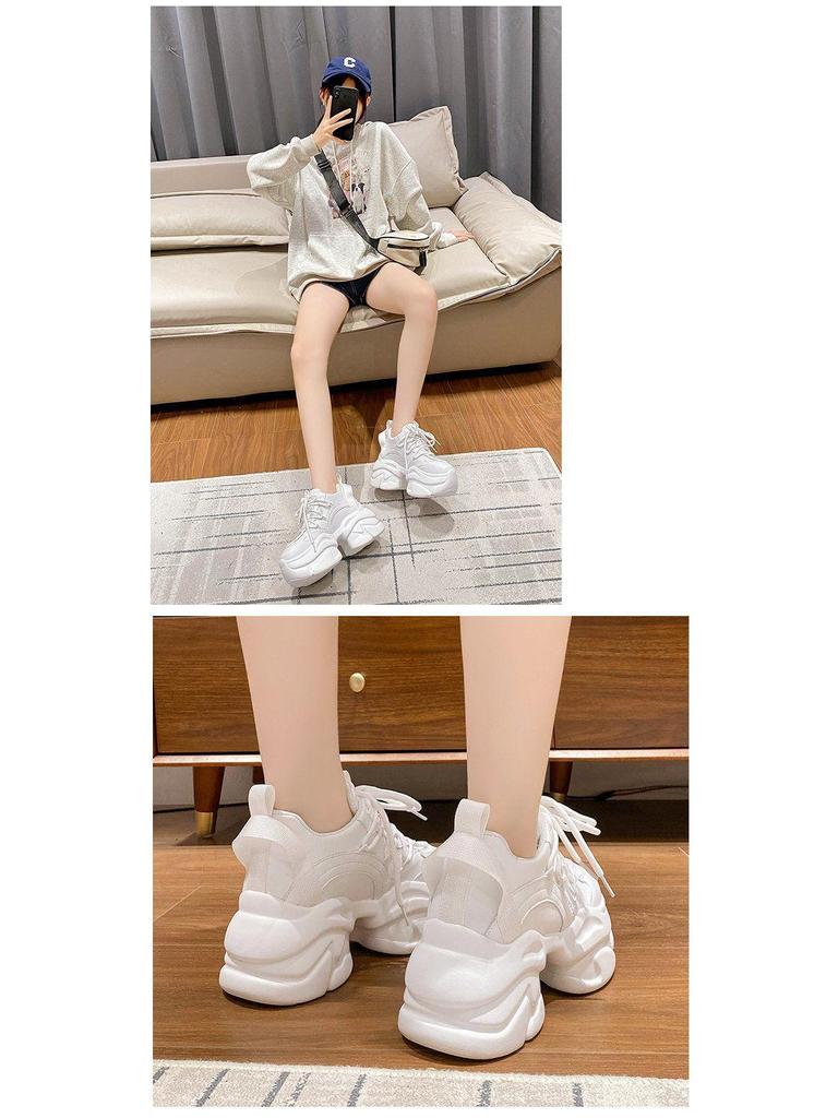 Women's 2025 Autumn Platform Dad Sneakers - Trendy European Style with Height Boost