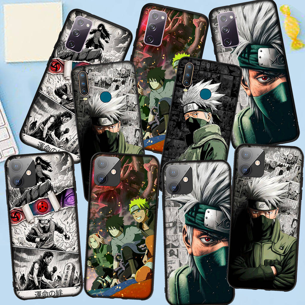 Phone Case for Samsung Galaxy S25 S23 S24 Ultra FE Plus A05 A06 A15 A16 A36 A37 A35 A54 A55 A56 A57 A25 A26 A53 Cartoon Narutos Kakashi Hatake Cover