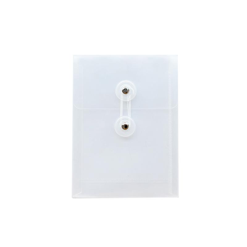 Cartella di file A6 trasparente da 2 pezzi 11 * 15 cm Custodia per sacchetto di immagazzinaggio di dimensioni mini per documenti di appunti impermeabili per ufficio scolastico