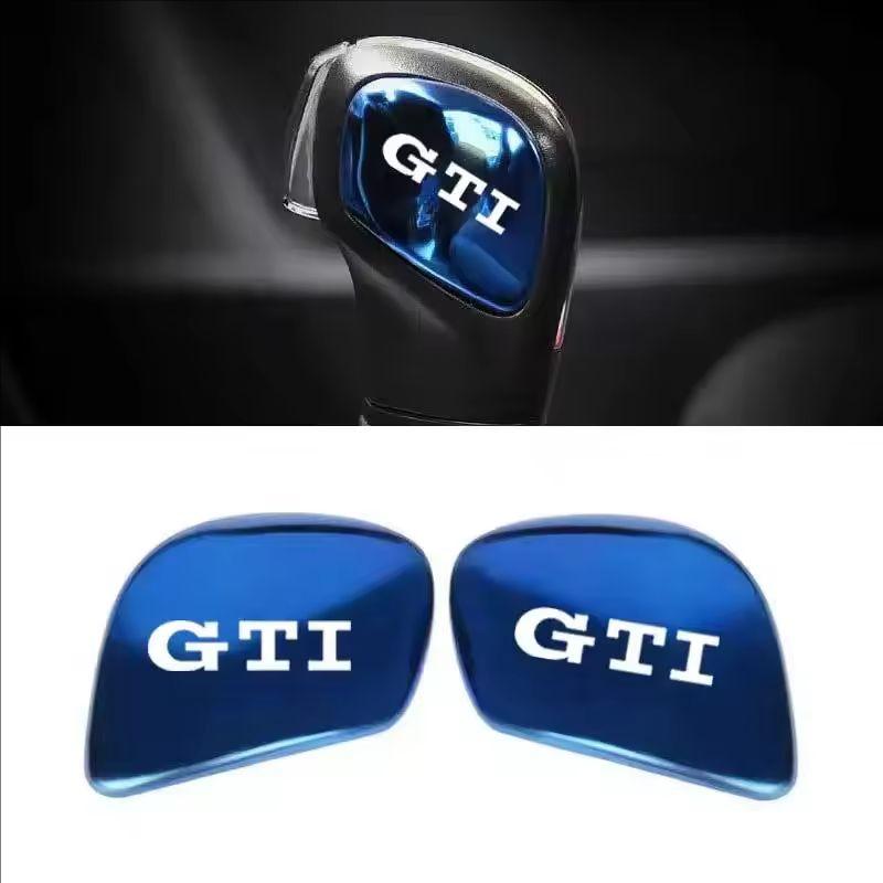 Car Gearbox Control Gear Lever Stickers Shift Stick Handle Accessories For VW GTI Polo Golf Passat Tiguan Arteon Taigo Hub Cap
