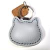 Gray Shiba Inu Genuine Leather Plump Cute Handmade Bag Made of Cowhide [deaizaka.biz] Keychain, Charm,