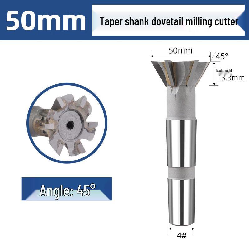 Welded Alloy Straight Shank Dovetail Milling Cutter