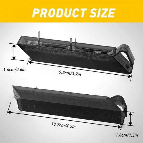 For Ford F-150 04-14 Dynamic LED Smoked Under Side Mirror Turn Signal Lights D