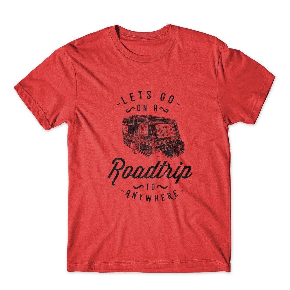 Lets Go On A Road Trip T-Shirt. 100% Cotton Premium Tee NEW