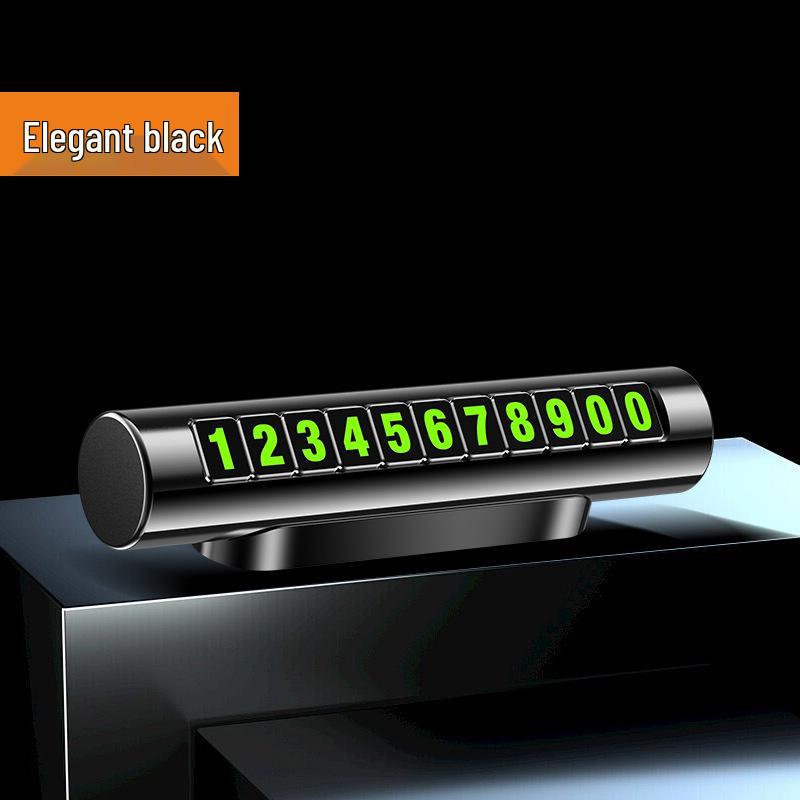 

Розкішна тимчасова номерна табличка для паркування автомобіля з логотипом компанії